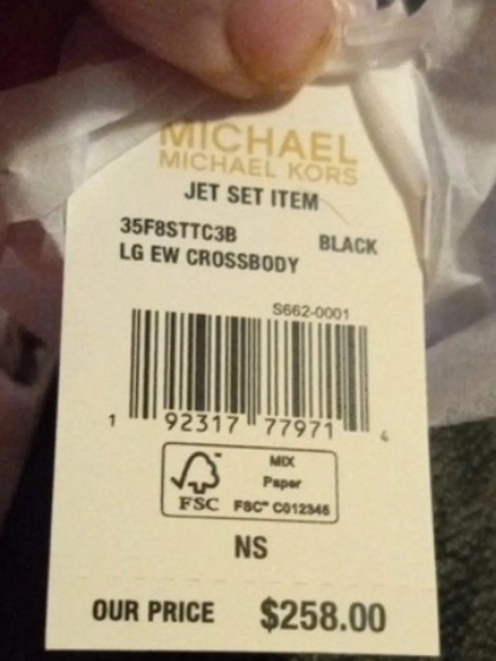 Michael Kors Black and Gray Signature Crossbody Bag